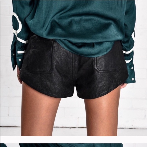 One teaspoon yoko leather shorts NWT - Picture 2 of 7